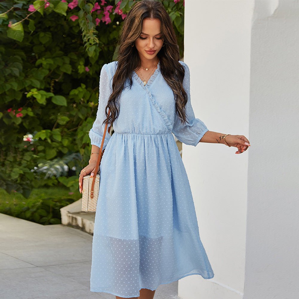 Elegantes Tailliertes Chiffon-Kleid für Damen – Der Must-Have Look für Jede Gelegenheit {{ DaniFest }}