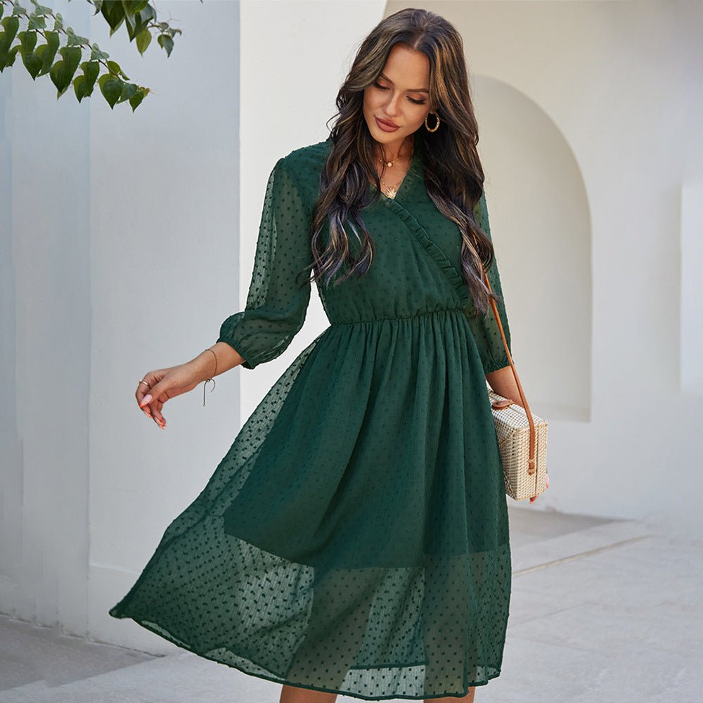 Elegantes Tailliertes Chiffon-Kleid für Damen – Der Must-Have Look für Jede Gelegenheit {{ DaniFest }}