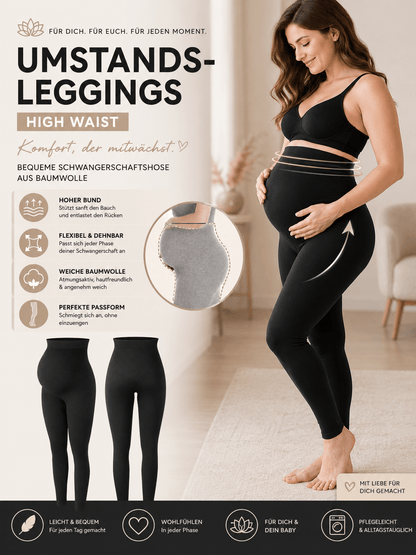 Bequeme Umstands-Leggings High Waist – Der perfekte Begleiter für deine Schwangerschaft {{ DaniFest }}