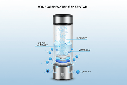 Wasserstoff-Wasserflasche – SPE/PEM-Elektrolysegenerator für antioxidantienreiches, gesundes Trinkwasser {{ DaniFest }}