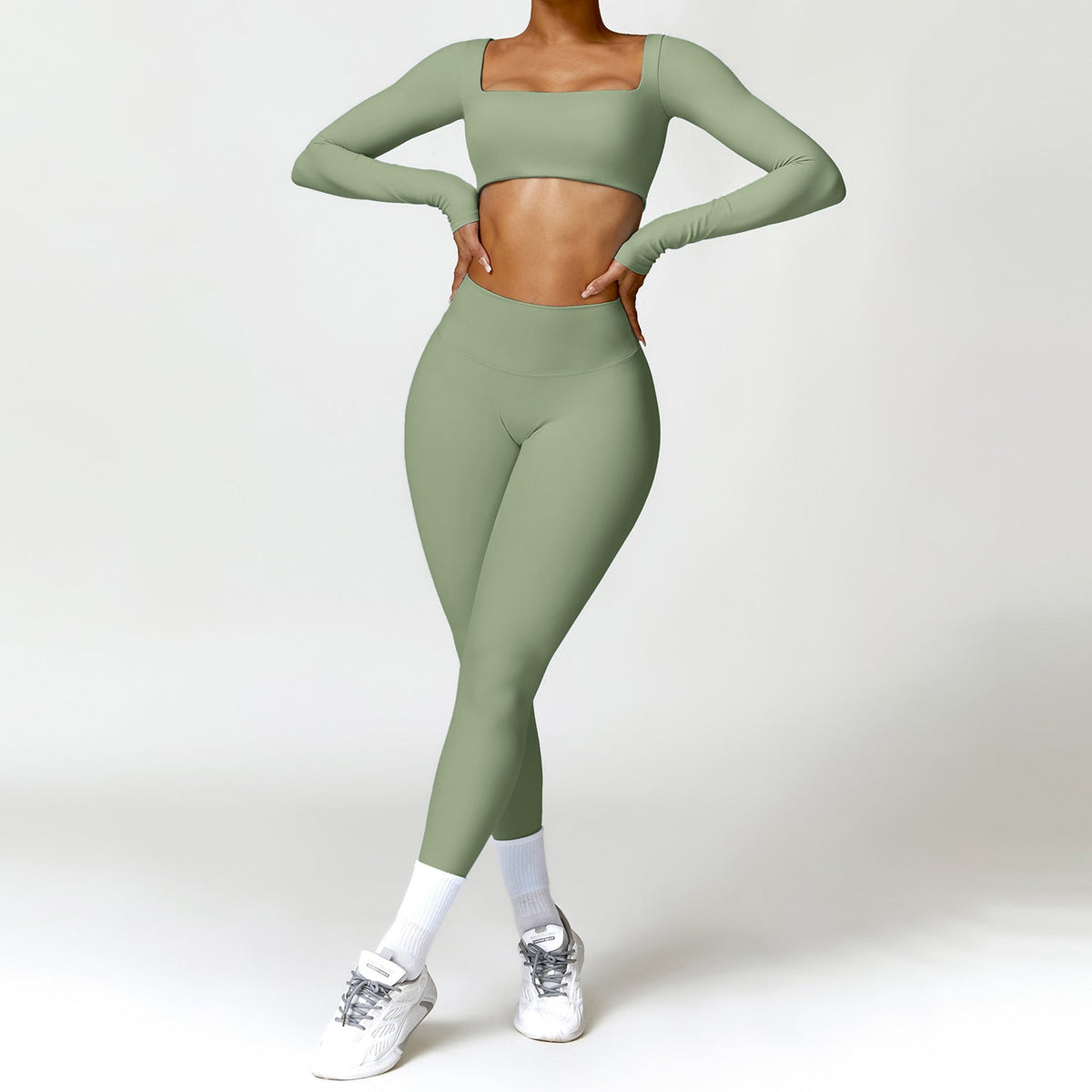 Winter Yoga-Set für Damen – High Waist Schnelltrocknend Lauf- und Fitness-Bekleidung Zweiteiler {{ DaniFest }}