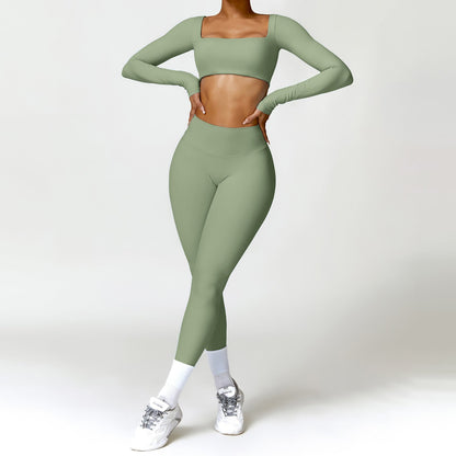 Winter Yoga-Set für Damen – High Waist Schnelltrocknend Lauf- und Fitness-Bekleidung Zweiteiler {{ DaniFest }}
