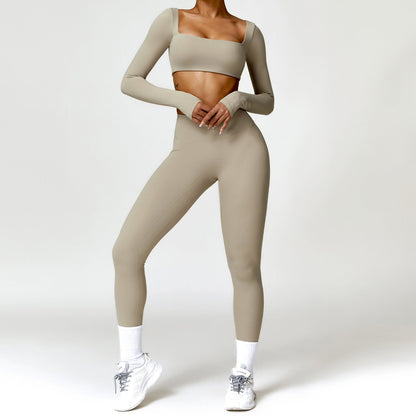 Winter Yoga-Set für Damen – High Waist Schnelltrocknend Lauf- und Fitness-Bekleidung Zweiteiler {{ DaniFest }}