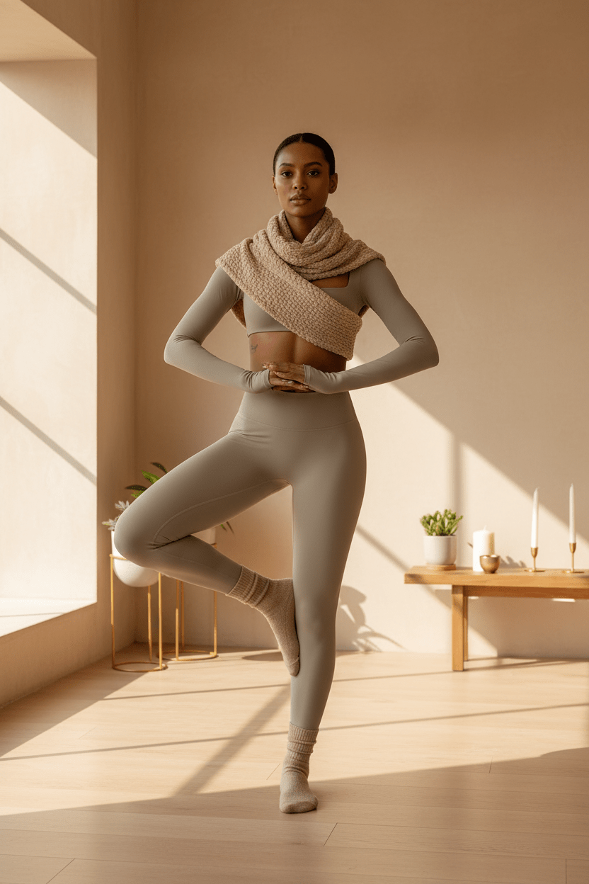 Winter Yoga-Set für Damen – High Waist Schnelltrocknend Lauf- und Fitness-Bekleidung Zweiteiler {{ DaniFest }}