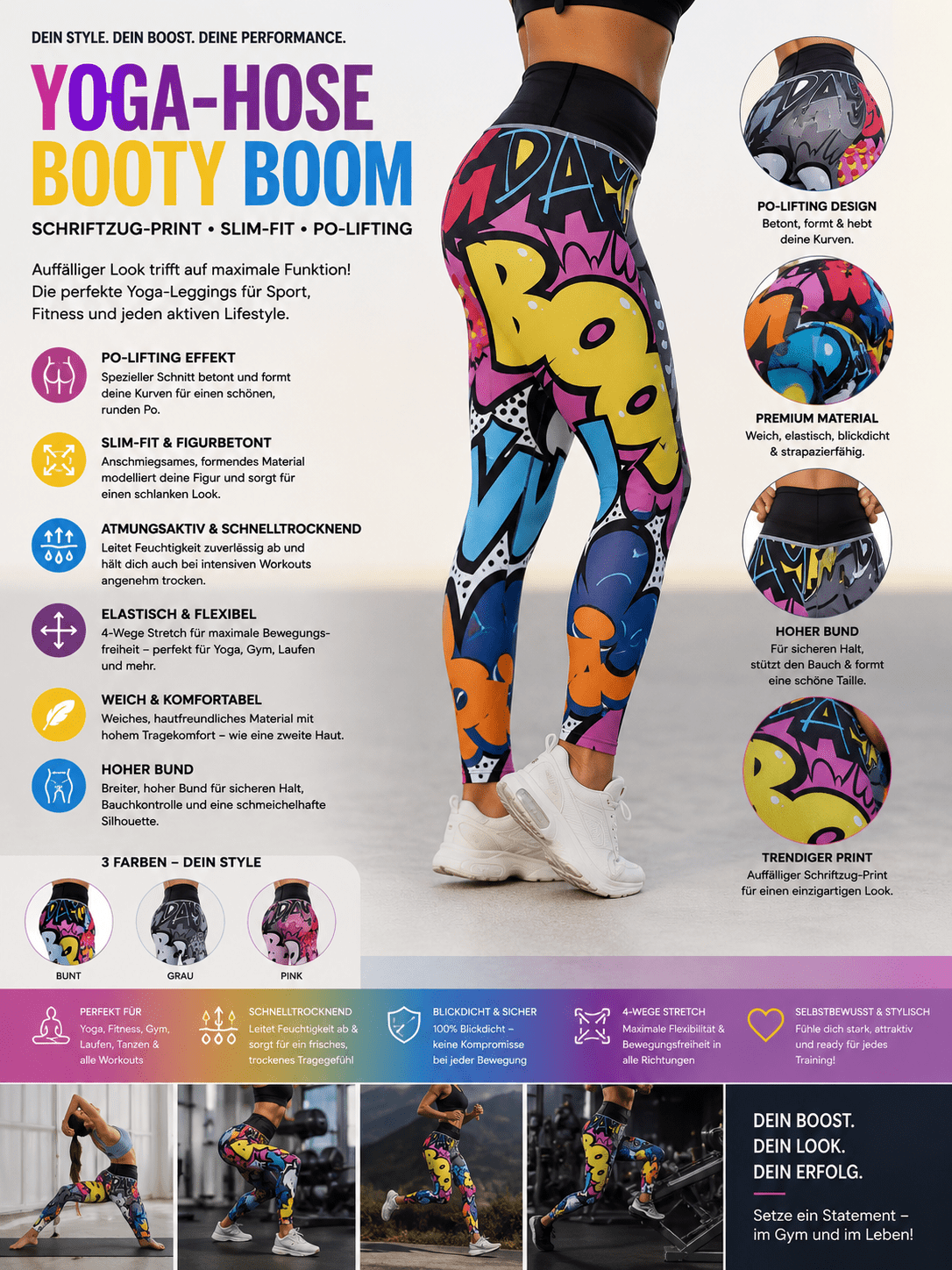 activewear brands- Ultimative Slim-Fit Activewear mit Po-Lifting Effekt {{ DaniFest }}